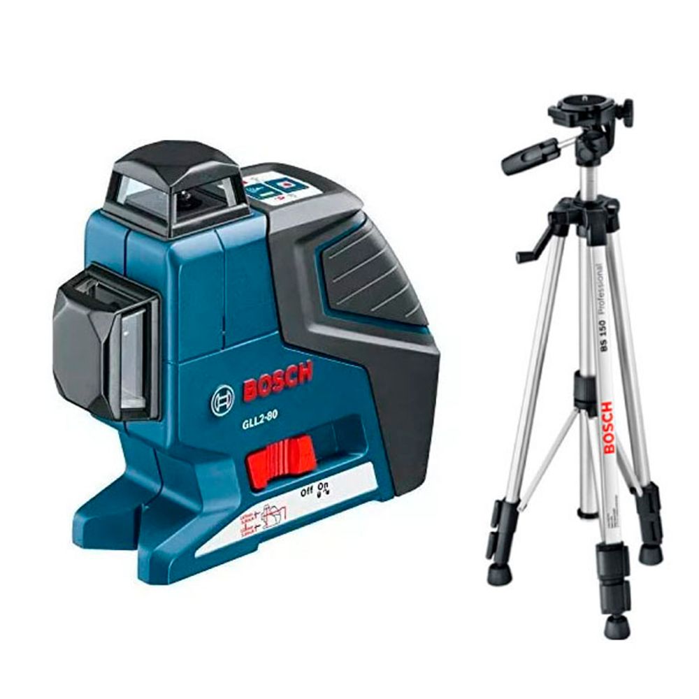 Nível a Laser Bosch de Linha GLL 280 + Tripé Bosch BS150 lfmaquinaseferramentas Nível a Laser Bosch de Linha GLL 280 + Tripé Bosch BS150 lfmaquinaseferramentas