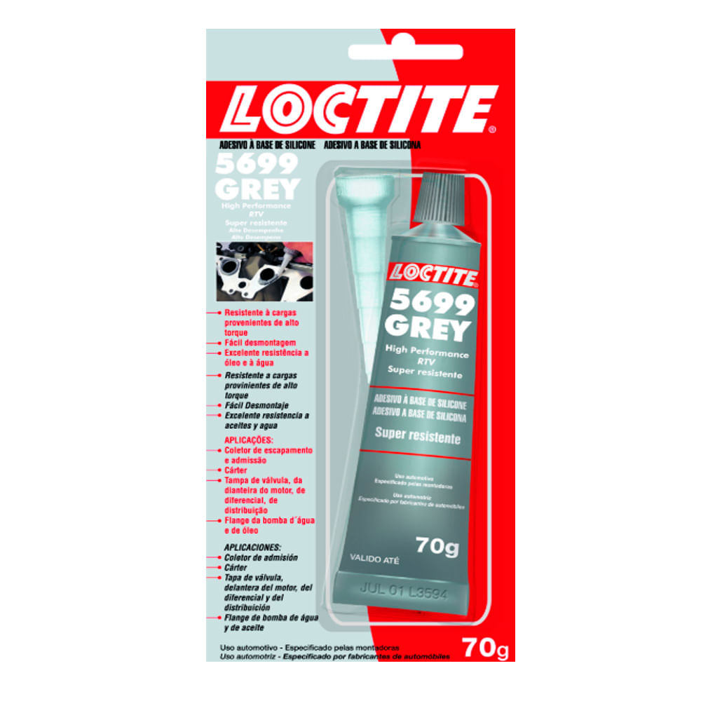 Silicone Ultra Grey 5699 loctite 70gr lfmaquinaseferramentas