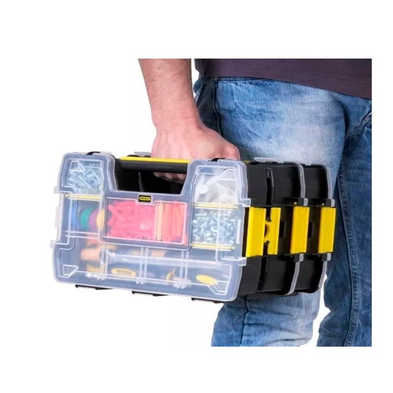 Stanley SoftMaster Small Parts Light Organizer Tools Storage 12