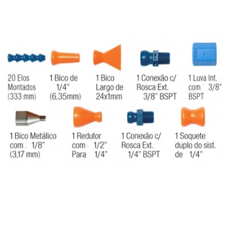 Jogo Elos de Tubo 1/4 Fixoflex Quimatic