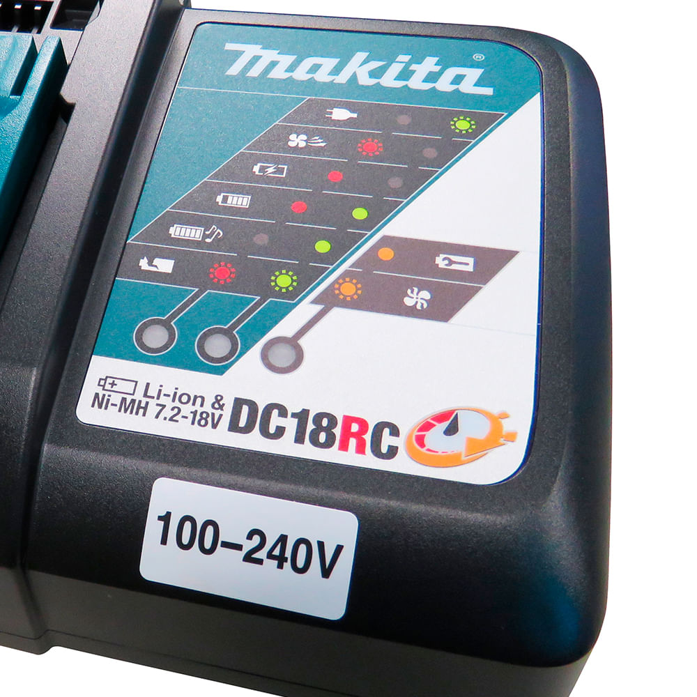 Carregador De Bateria Makita DC18RC | LF Máquinas E Ferramentas ...