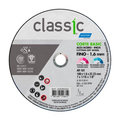 Disco-de-Corte-Norton-Classic-Basic-7pol-X-16-X-7-8pol