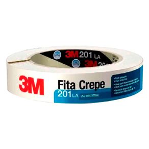 Fita-Crepe-3M-201LA-Industrial-para-Mascaramento-24mm-X-50m Fita-Crepe-3M-201LA-Industrial-para-Mascaramento-24mm-X-50m