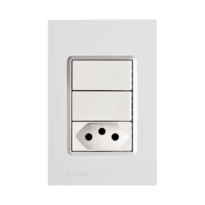 Conjunto-Montado-4X2-Tomada-2P-T-10A-Delta-Mondo-Soprano-Branco Conjunto-Montado-4X2-Tomada-2P-T-10A-Delta-Mondo-Soprano-Branco