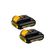 Kit-Furadeira-Parafusadeira-Dewalt---Chave-de-Impacto-DCK202C2T-2-Baterias-Carregador-Maleta_baterias
