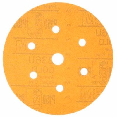 disco-de-lixa-hookit-6-216u-gold-com-furos-grao-280-3m