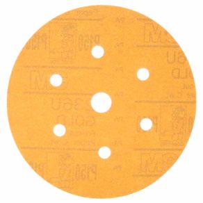 disco-de-lixa-hookit-6-216u-gold-com-furos-grao-150-3m